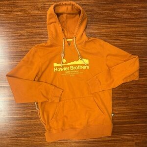 Howler Brothers Select Pullover Hoodie burnt orange adobe medium EUC